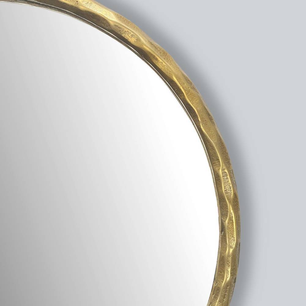 Wandspiegel aus Metall in Gold - Brixx
