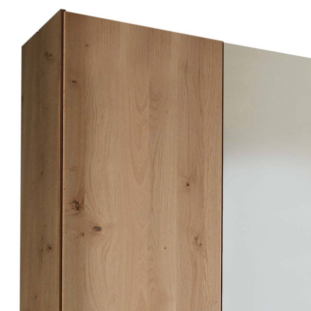 5-türiger Schlafzimmer-Schrank in Eiche Bianco - Yanicas