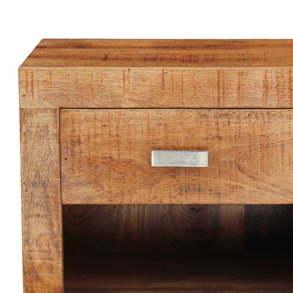 40x40x30 Holz Nachtkonsole mit Schublade & Fach - Lance