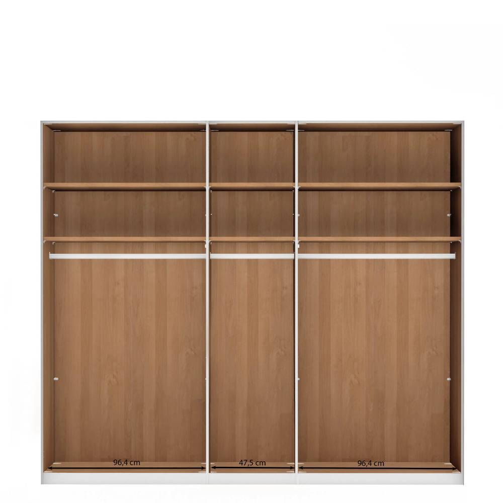 Schlafzimmerschrank mit Glasfront - Vutonia
