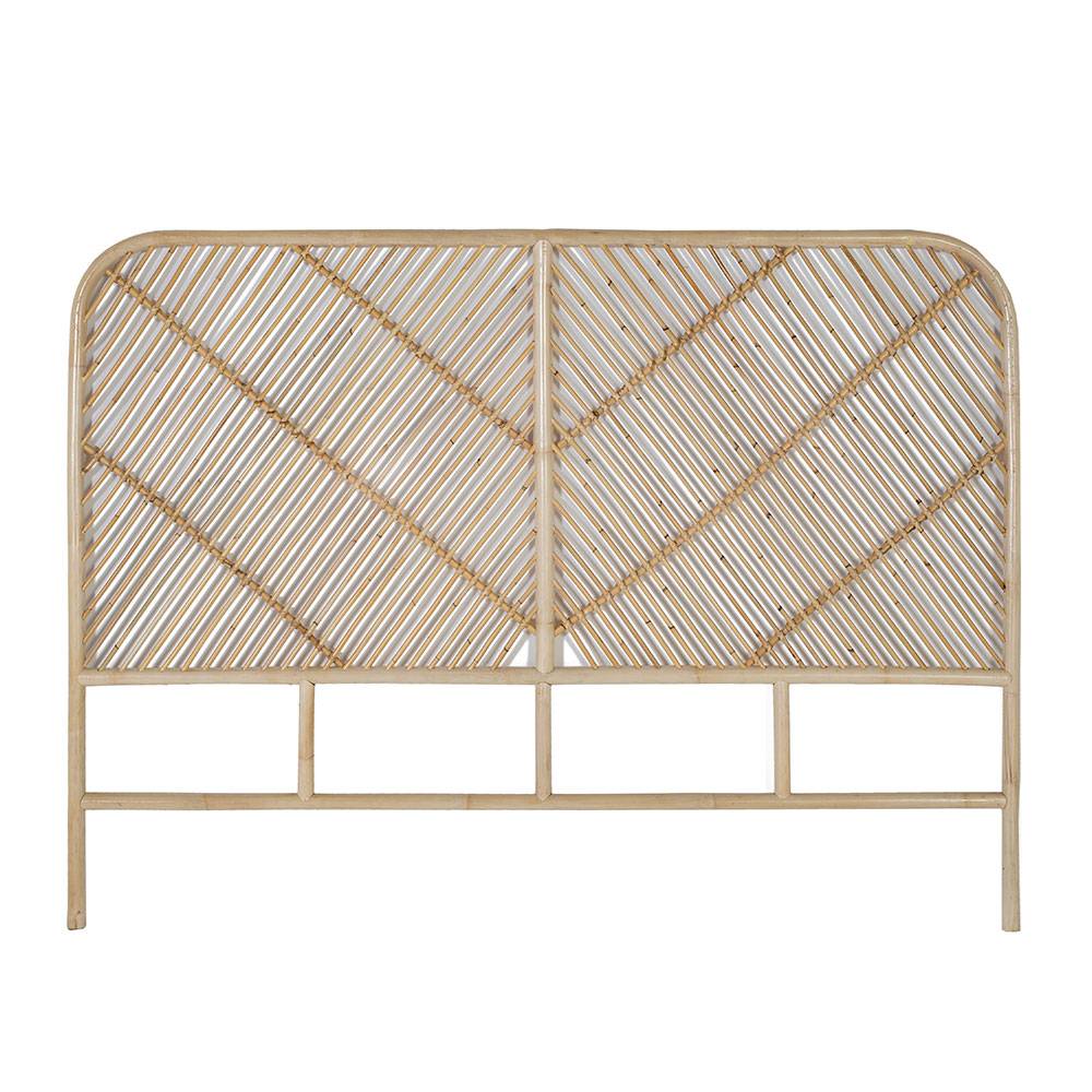 Rattan Bett Kopfteil in Natur - Naas