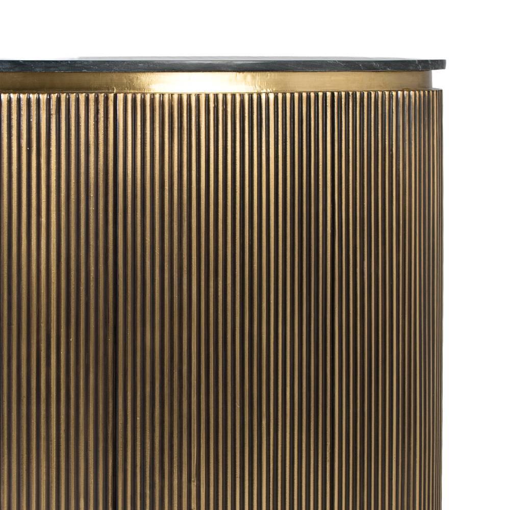 Hausbar Theke in Schwarz und Gold - Vitus