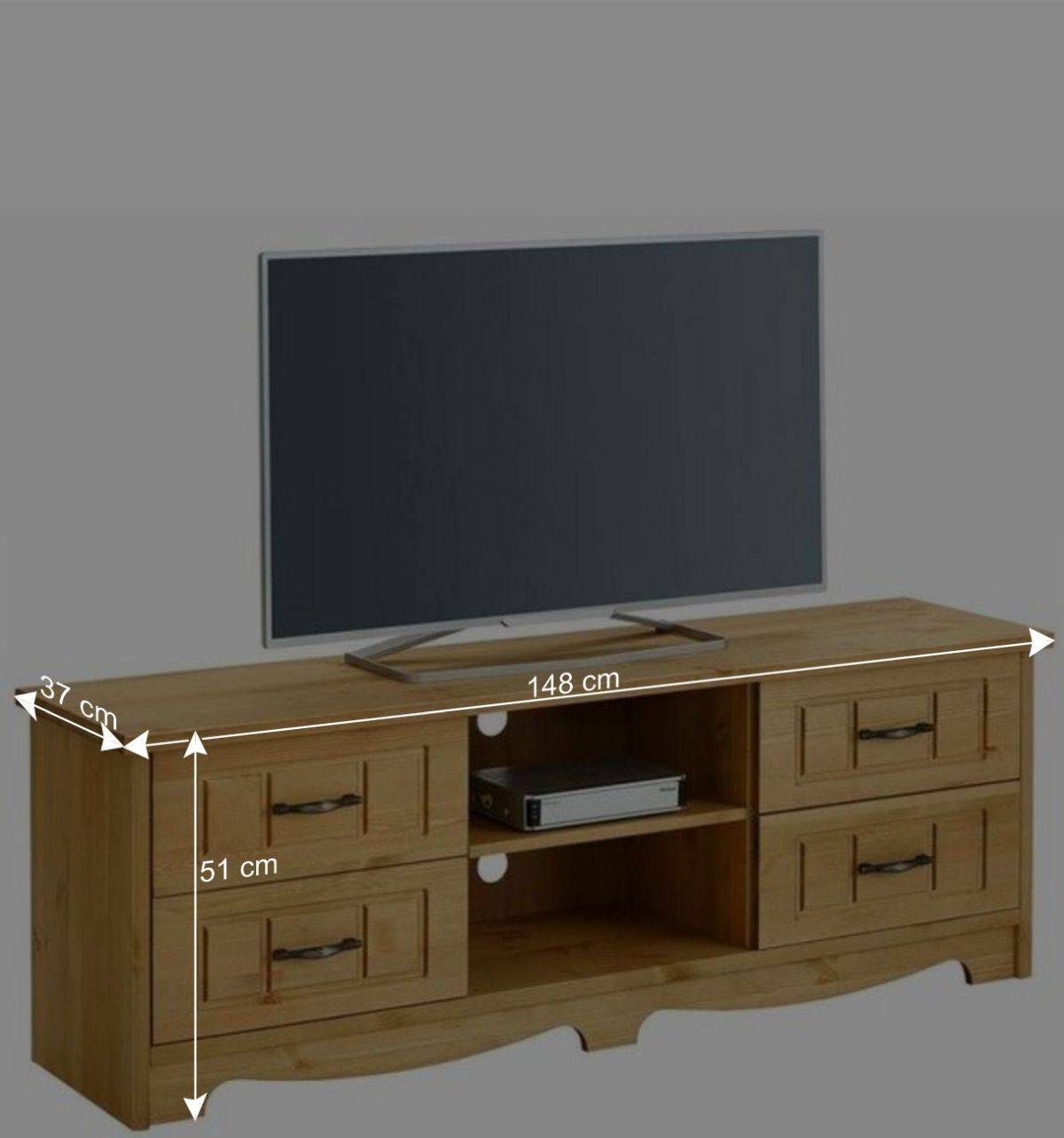Landhaus TV Möbel aus Kiefer Massivholz - Vanpos