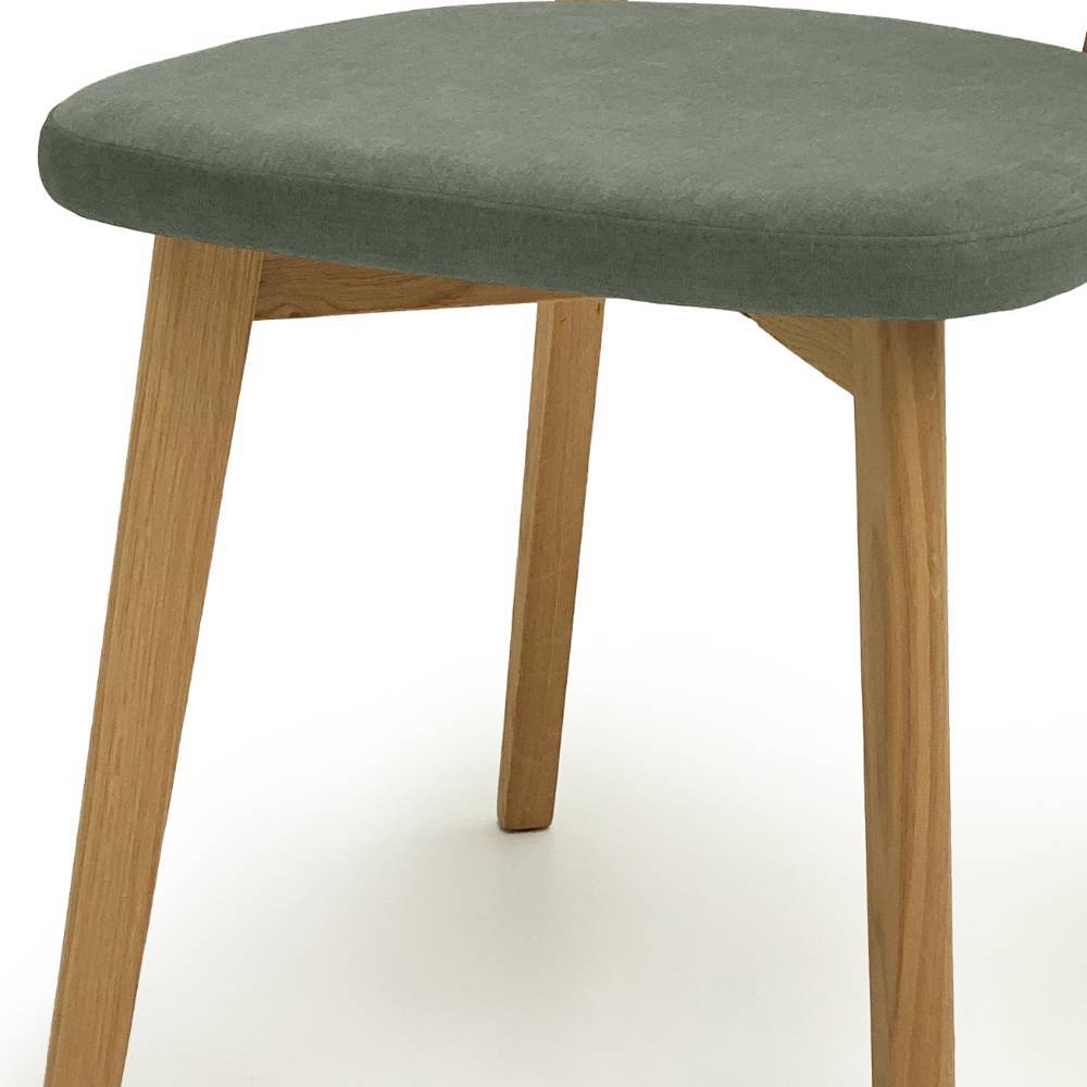 Esszimmer Stühle in Grün und Wildeiche - Levino (2er Set)