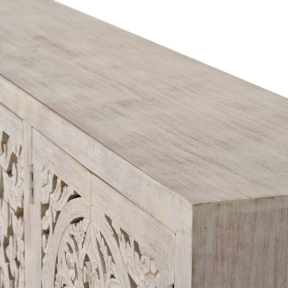 Vintage Design Sideboard in Holz White Wash - Fudorus
