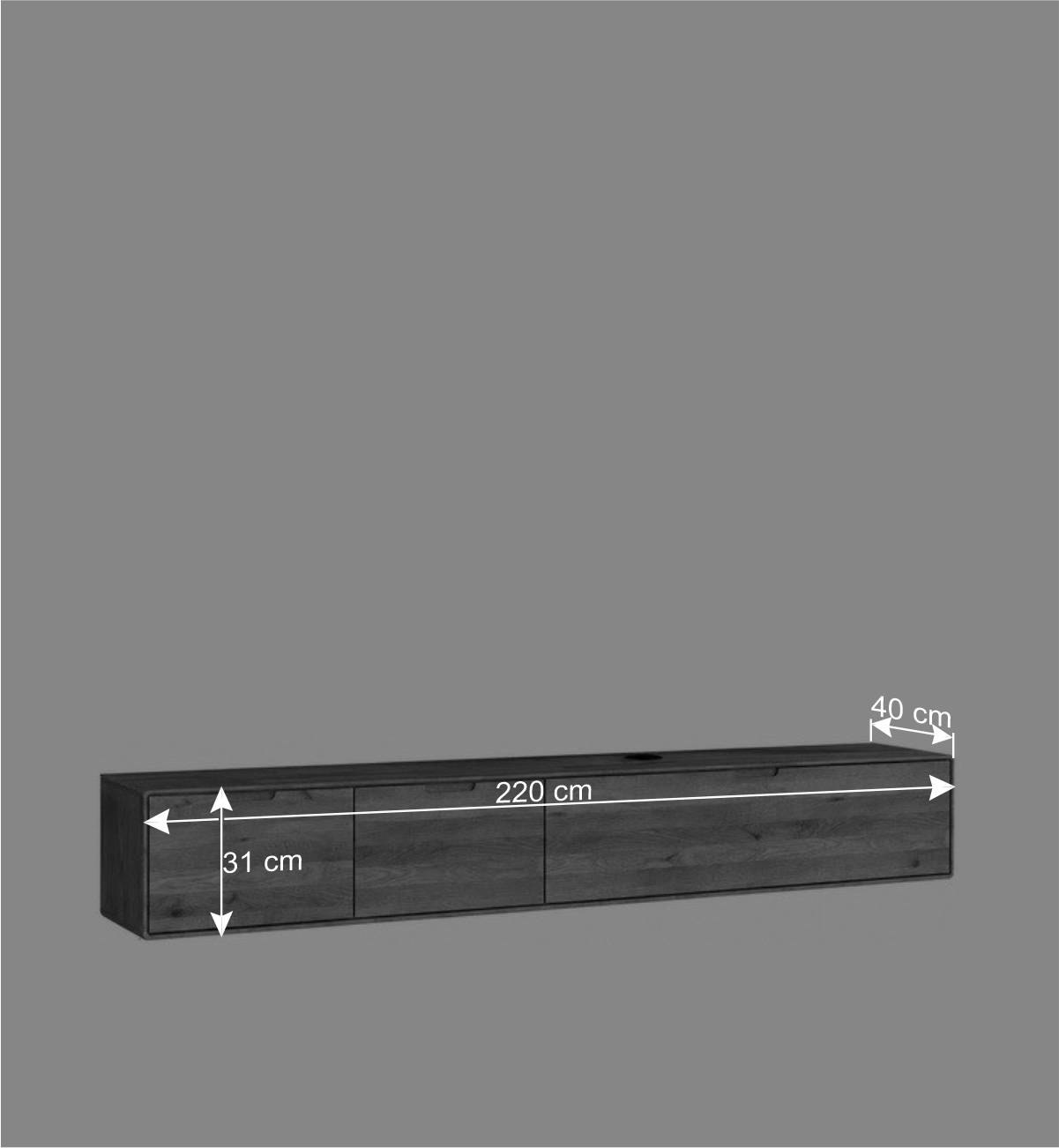 Massivholz Design-Wohnwand Möbelset - Holiday (zweiteilig)