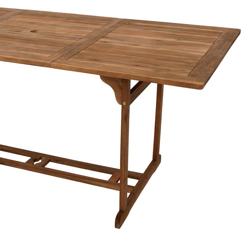 180x90 Outdoor Tisch aus Massivholz Akazie - Vibulam