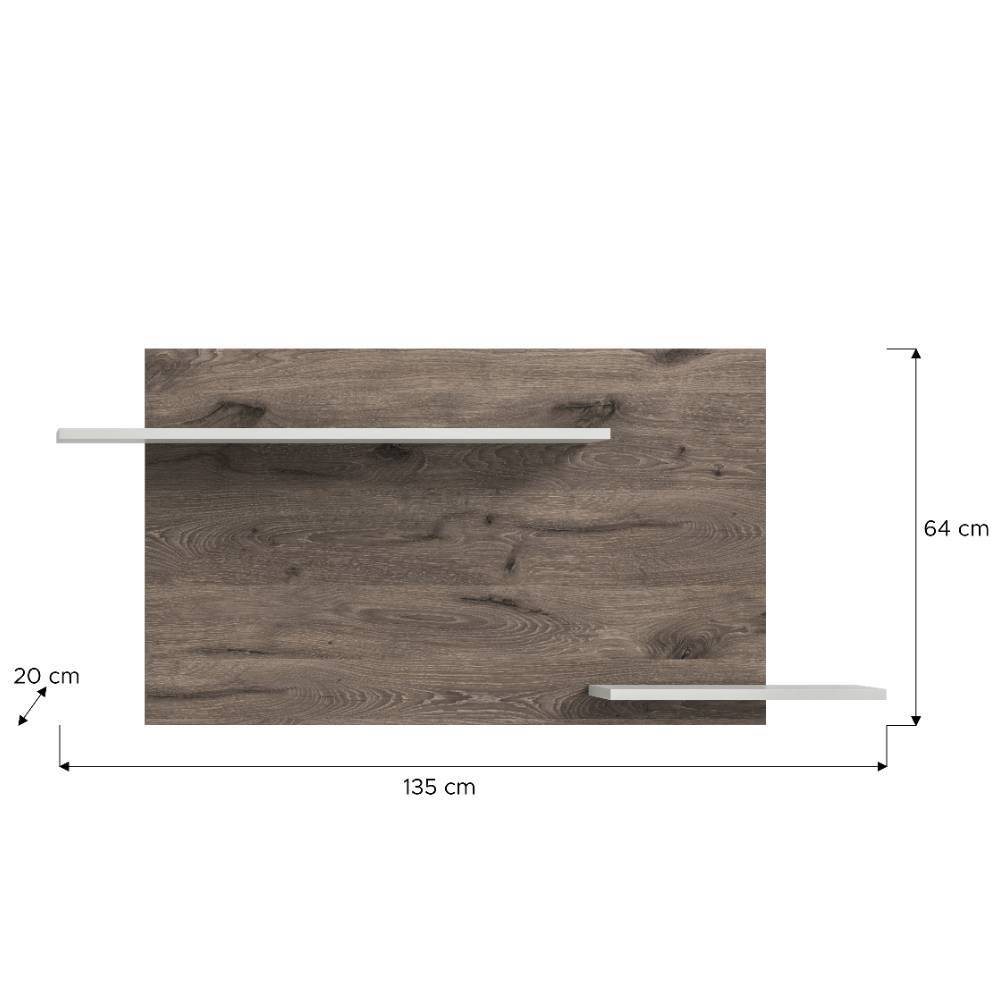 Wandboard mit zwei Ablagen - Ribanna
