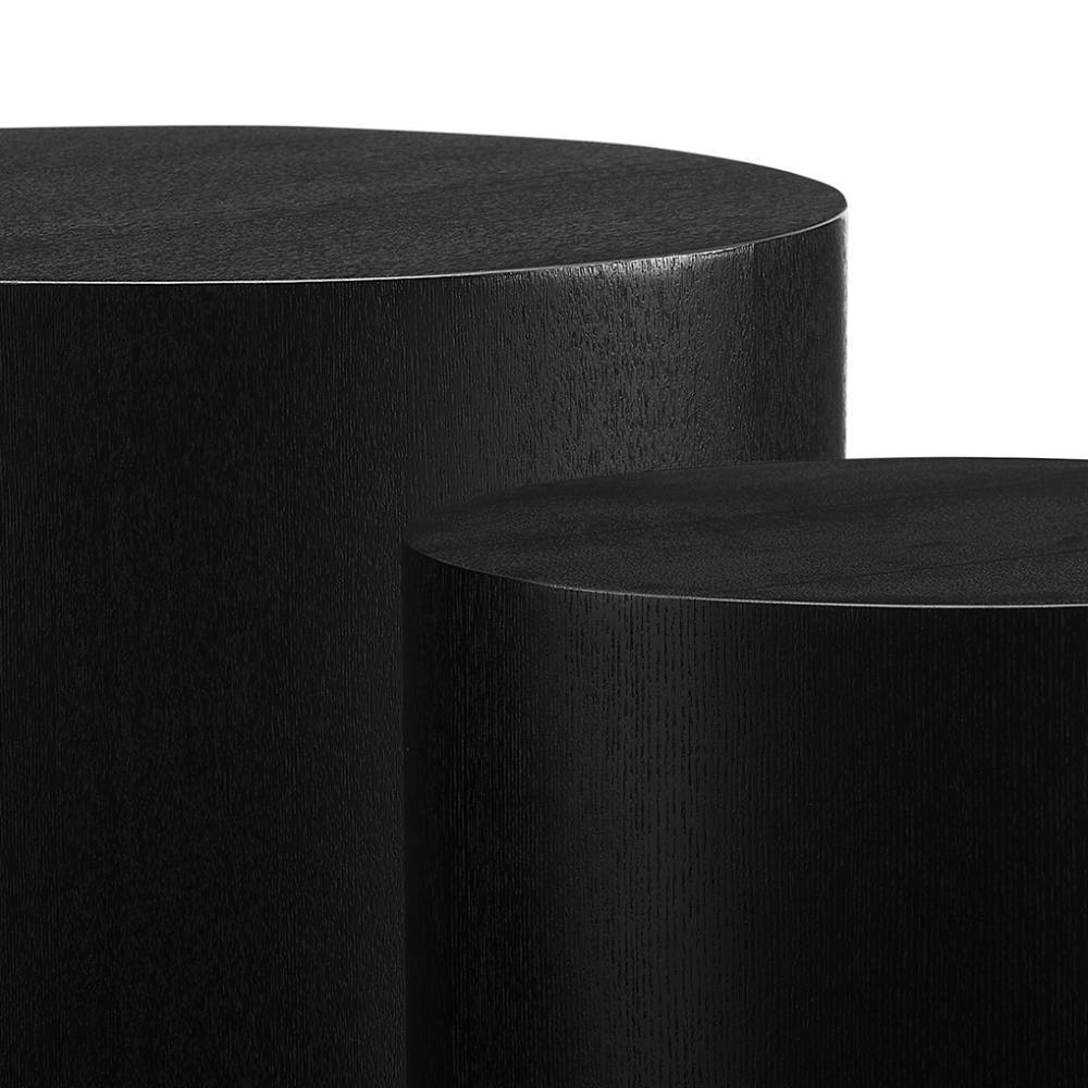 Couchtisch Duo - zylindrisches Design - Turenac (zweiteilig)