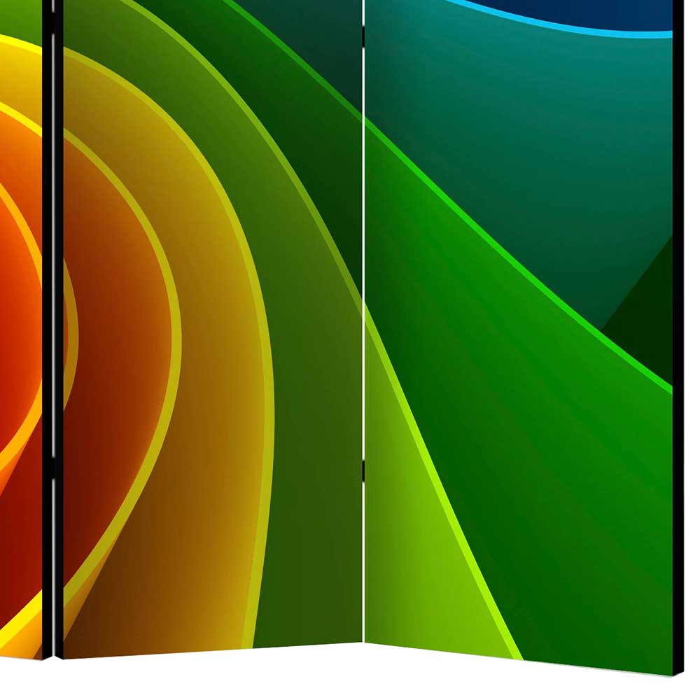 Bedruckter Paravent in Regenbogenfarben - Mapel