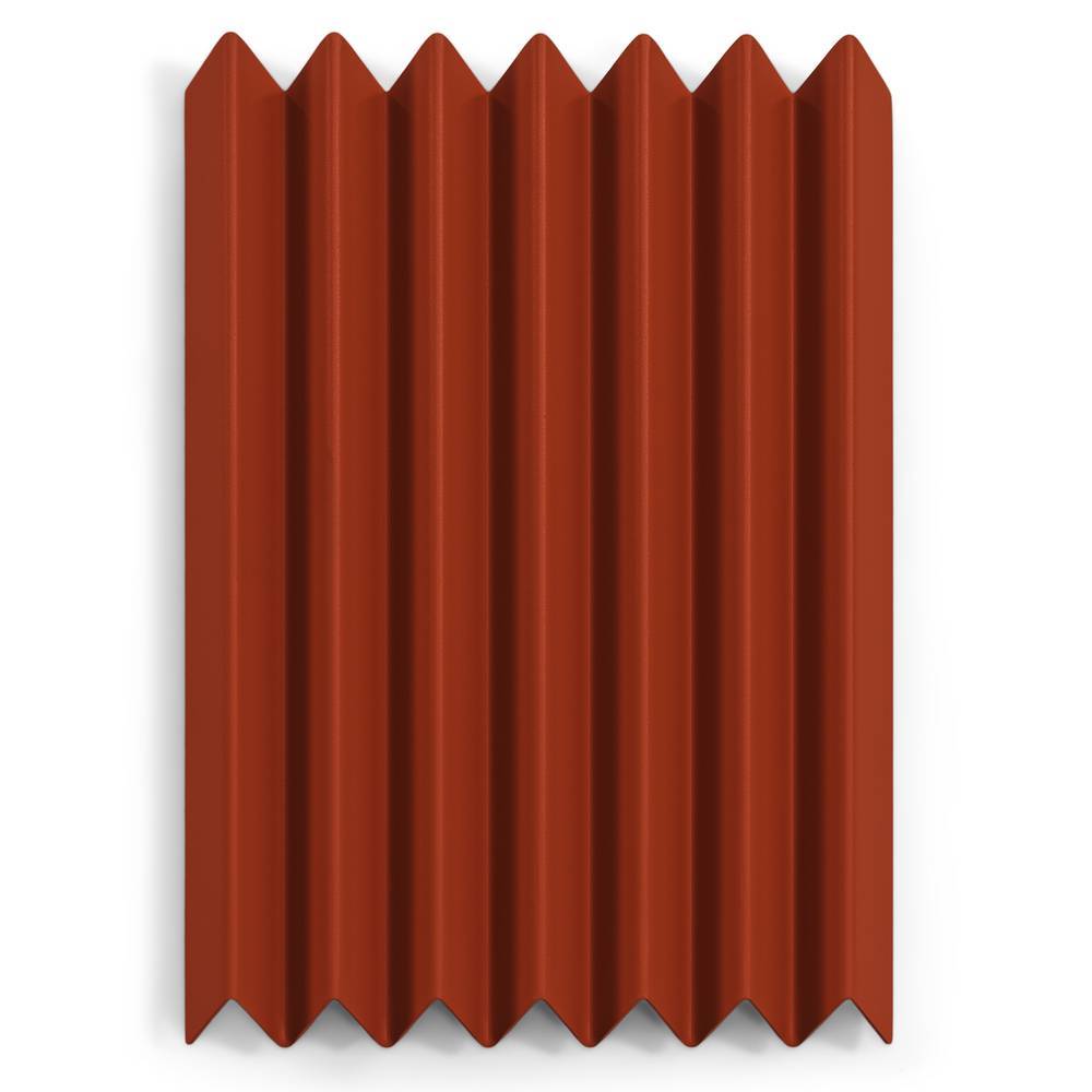 Design-Hängegarderobe in Rotbraun Stahl - Marie