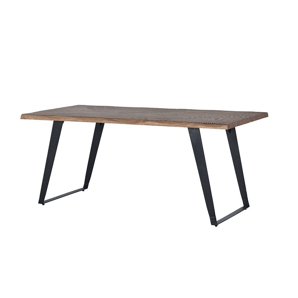 Design Esszimmertisch mit Baumkante Akazie - Merlan