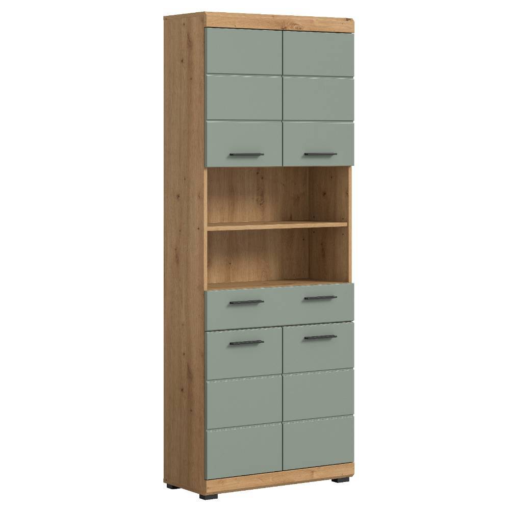Breiter Badezimmer-Hochschrank in Salbei - Tamdato