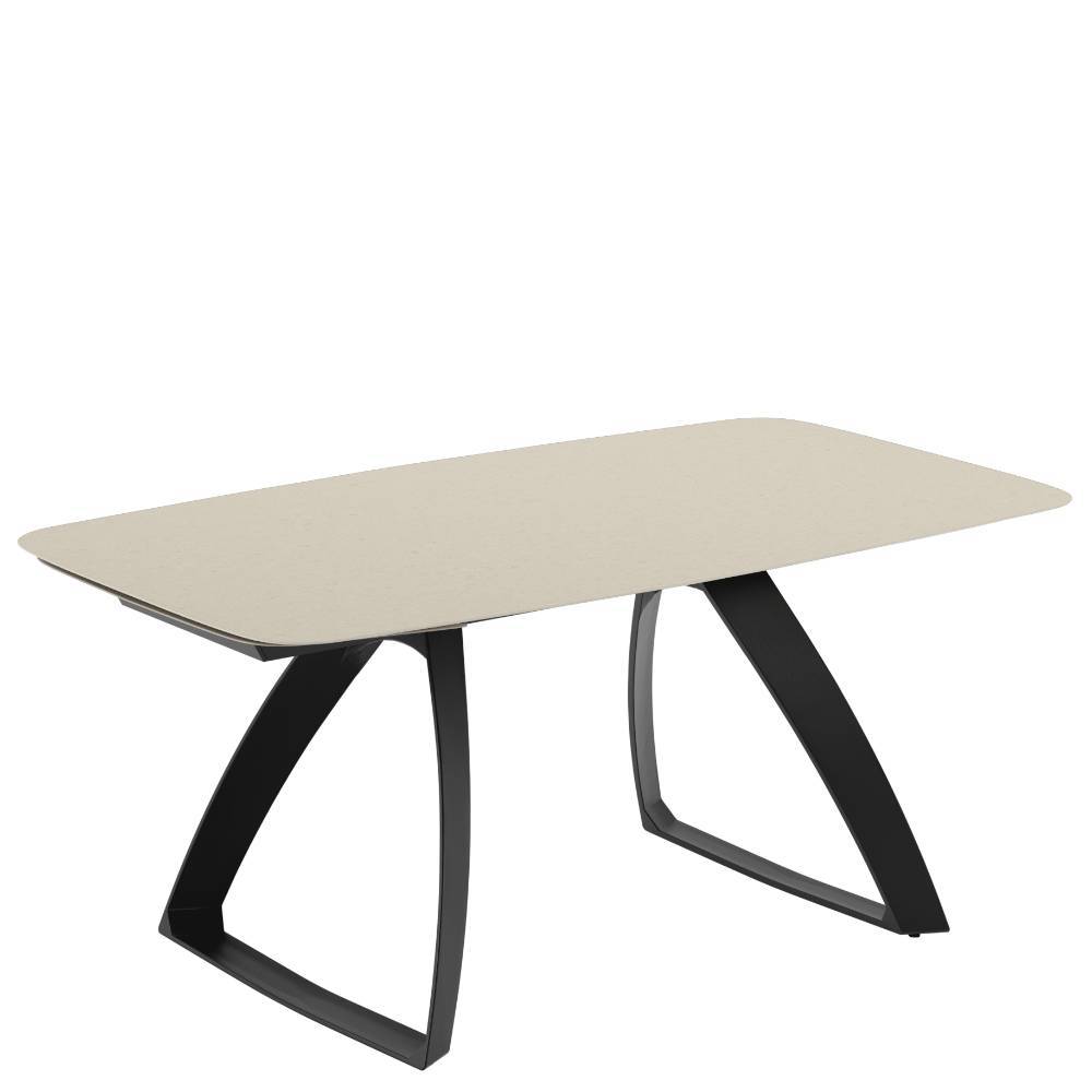 Esszimmer Tisch in Cremeweiß Keramik - Goyan
