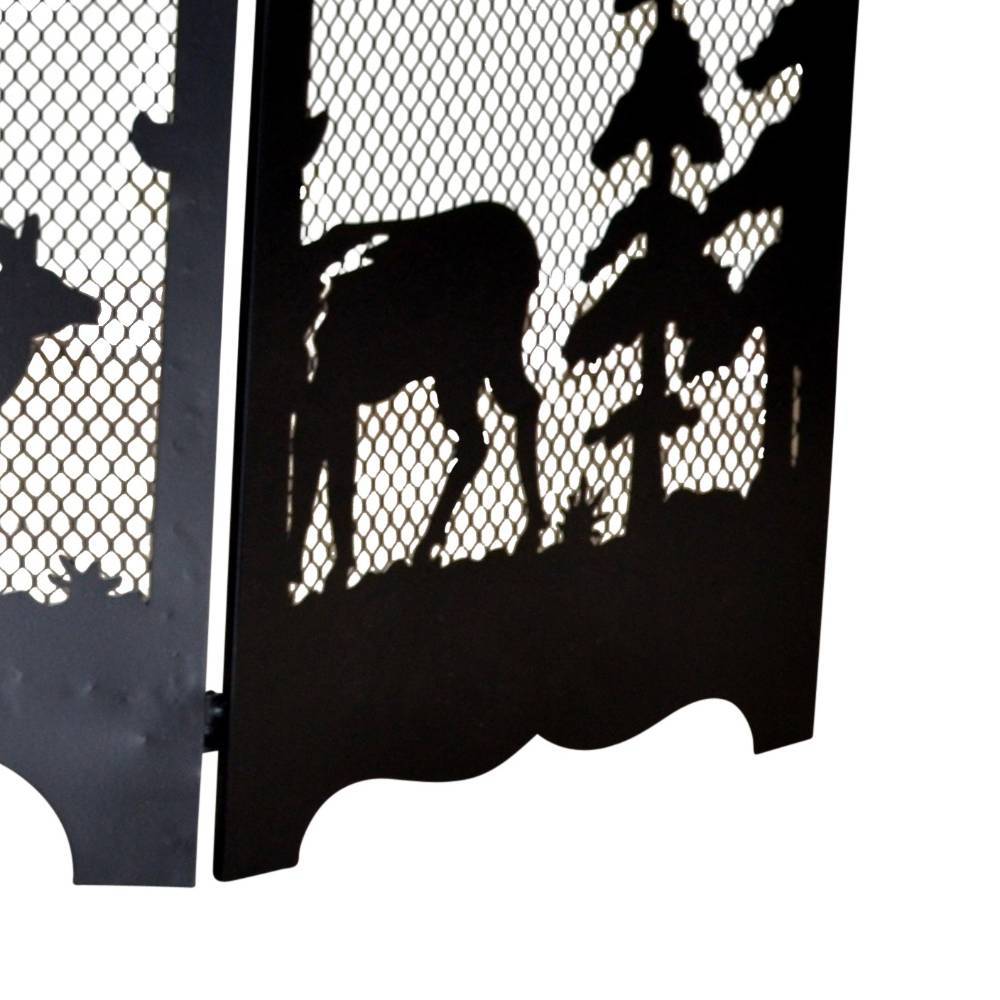 Design-Kamin-Schutzgitter aus drei Elementen - Iniziola