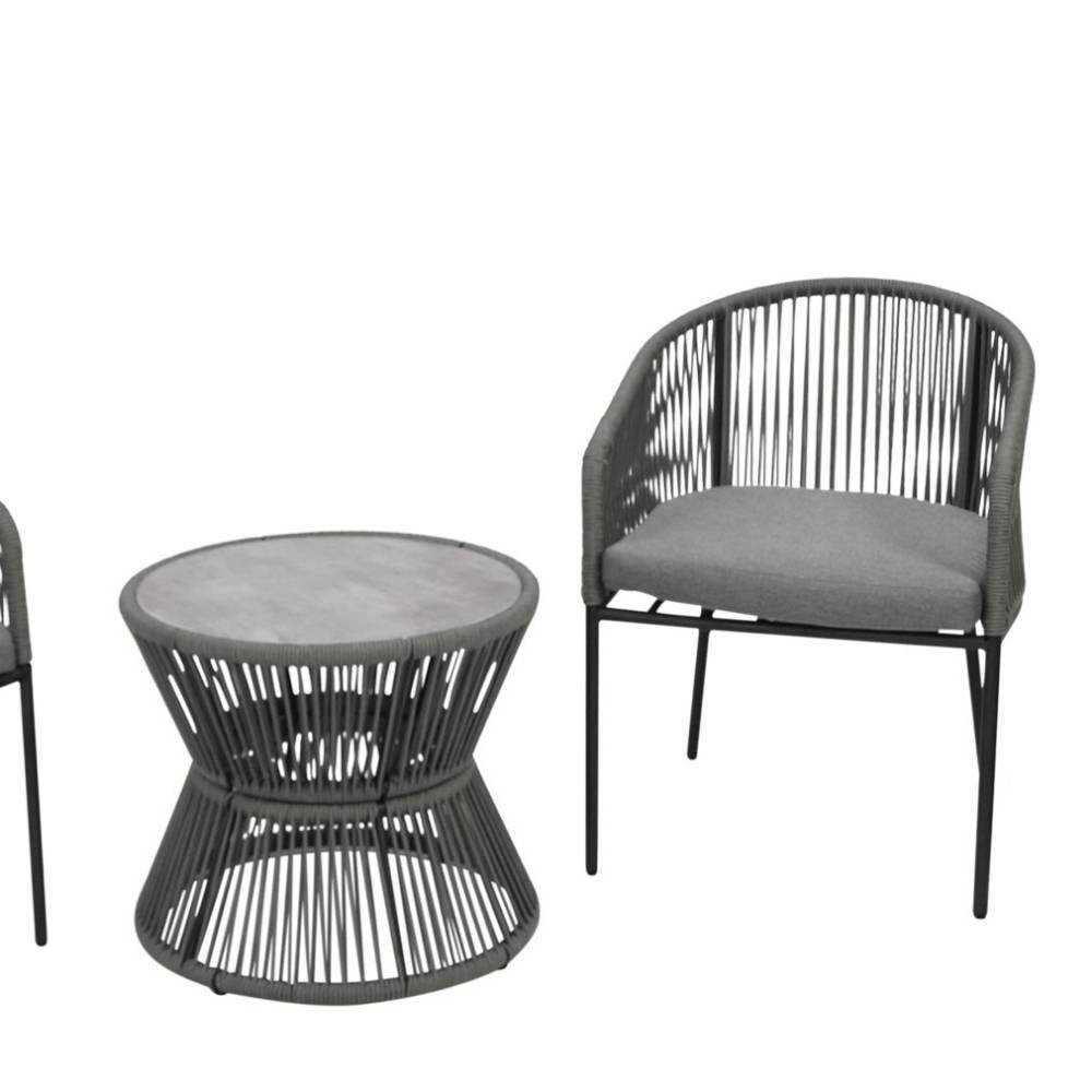 Outdoor Loungesessel und Tisch Set - Hawar (dreiteilig)