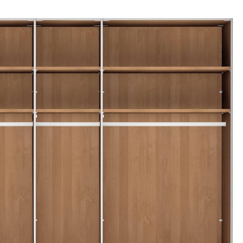 7-türiger Schlafzimmer-Kleiderschrank teilmassiv - Dilacco