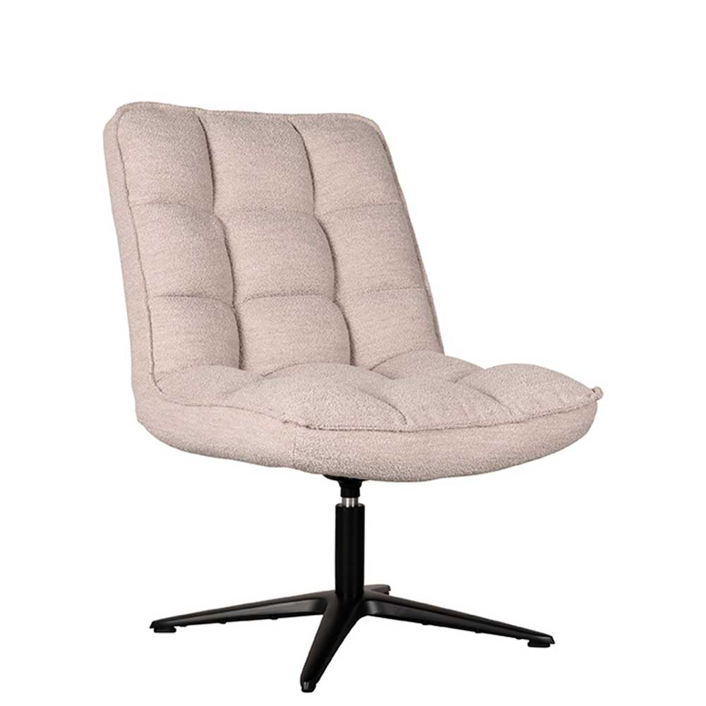 Boucle Sessel in Beigegrau - Drosalina