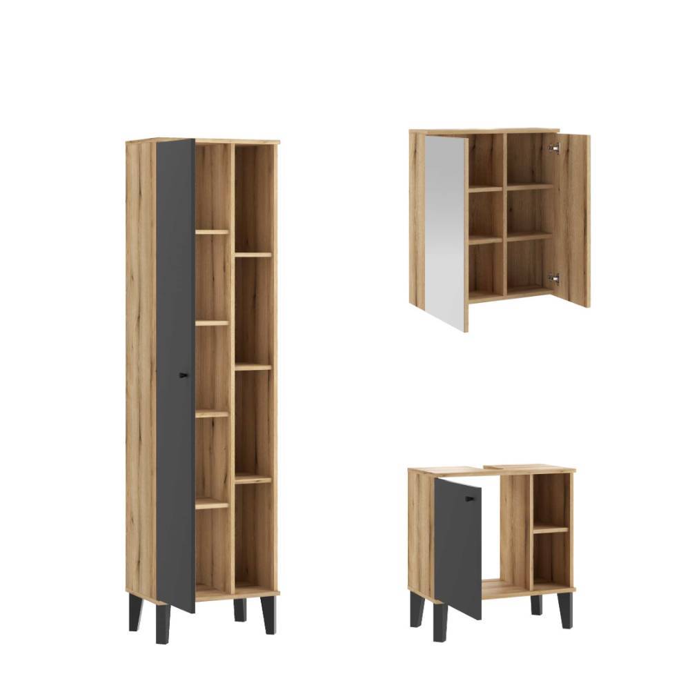 Badmöbel Kombination modern - Niniana (dreiteilig)