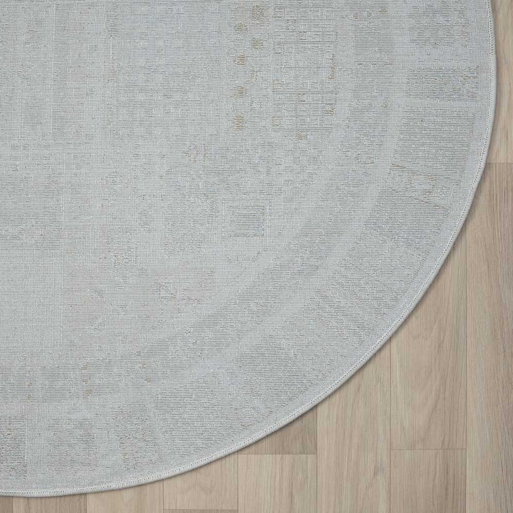 Kurzflor Teppich mit 120 cm Durchmesser - Ardenara
