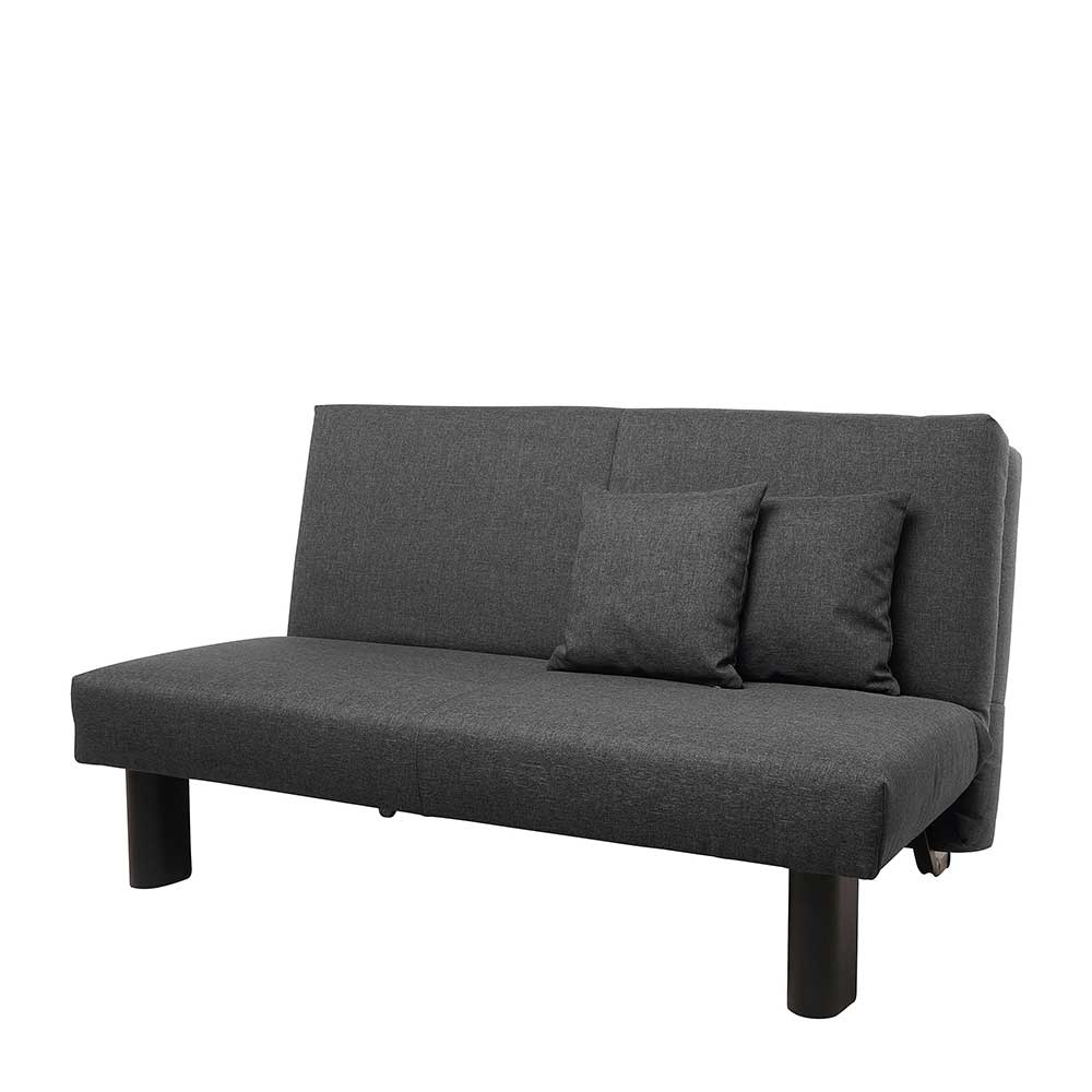 Schlafsofa ohne Armlehnen in Dunkelgrau - Jandusc