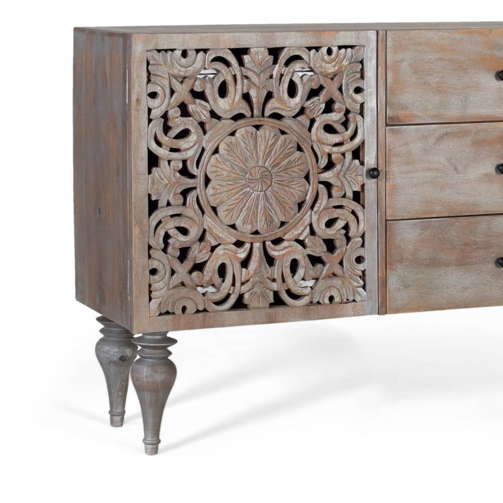 Vintage Sideboard in Grau - Pablos