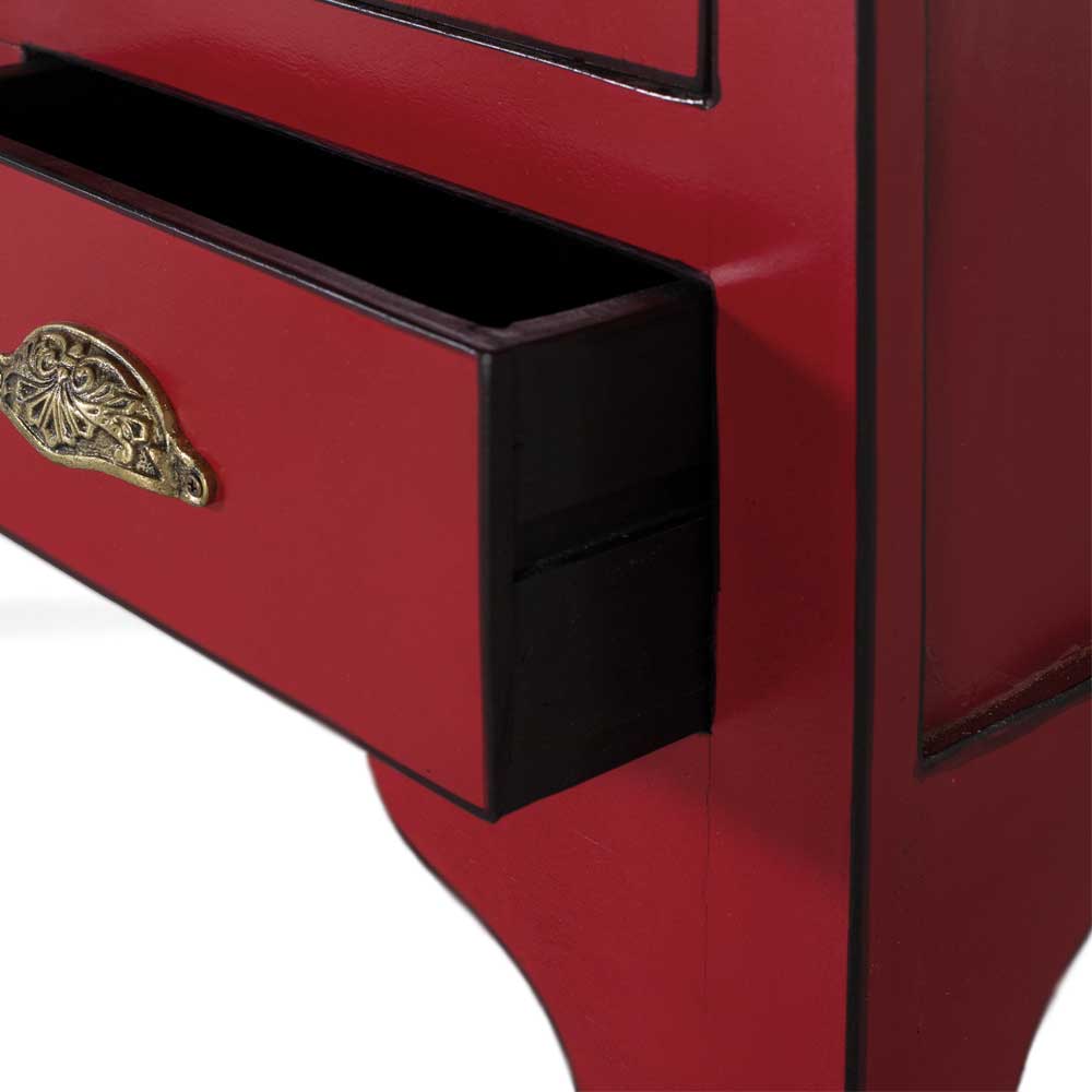 Asia Design Schrank in Rot Massivholz - Iscian