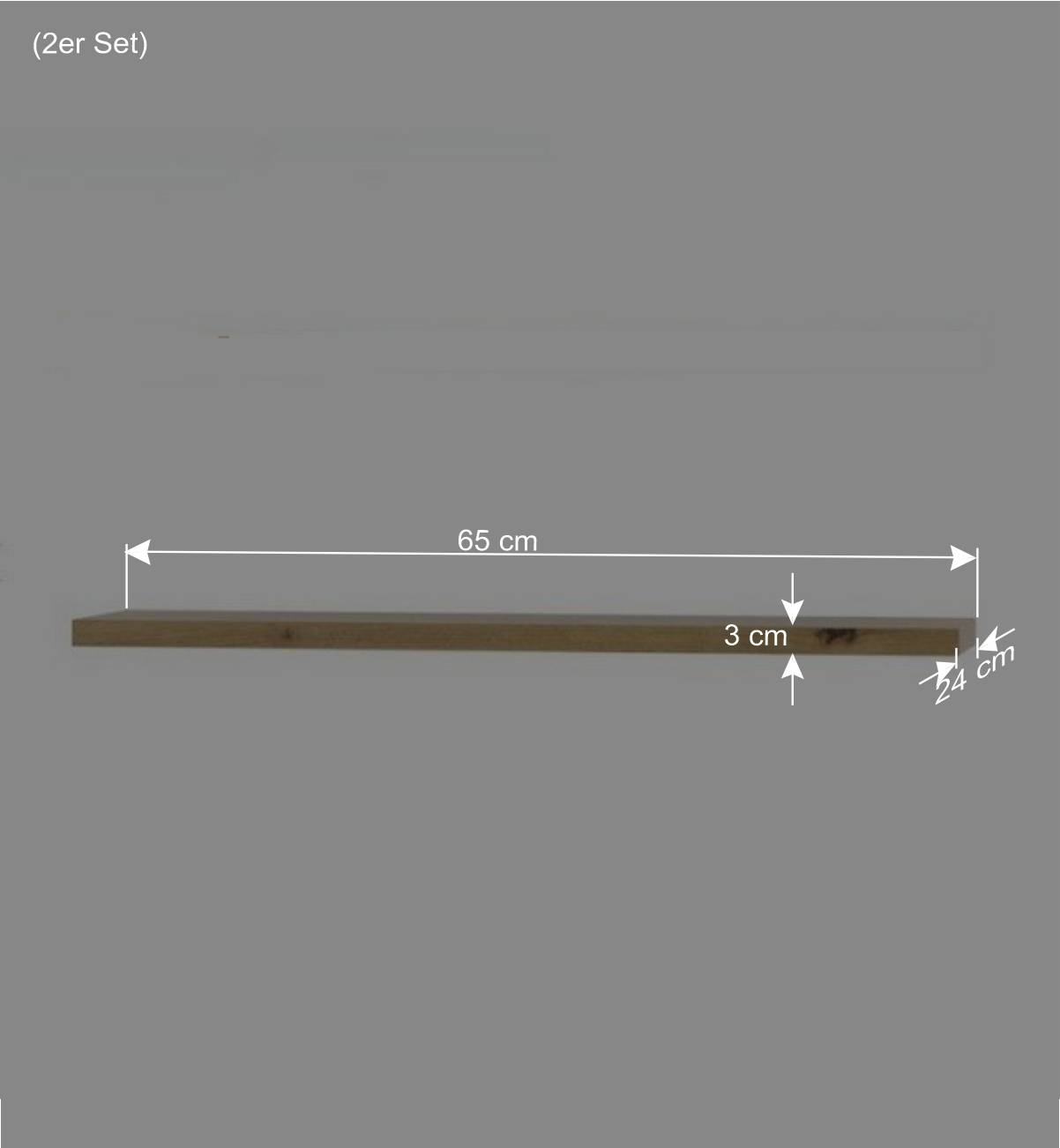 Hängende TV Anbauwand Möbelset - Azar (fünfteilig)
