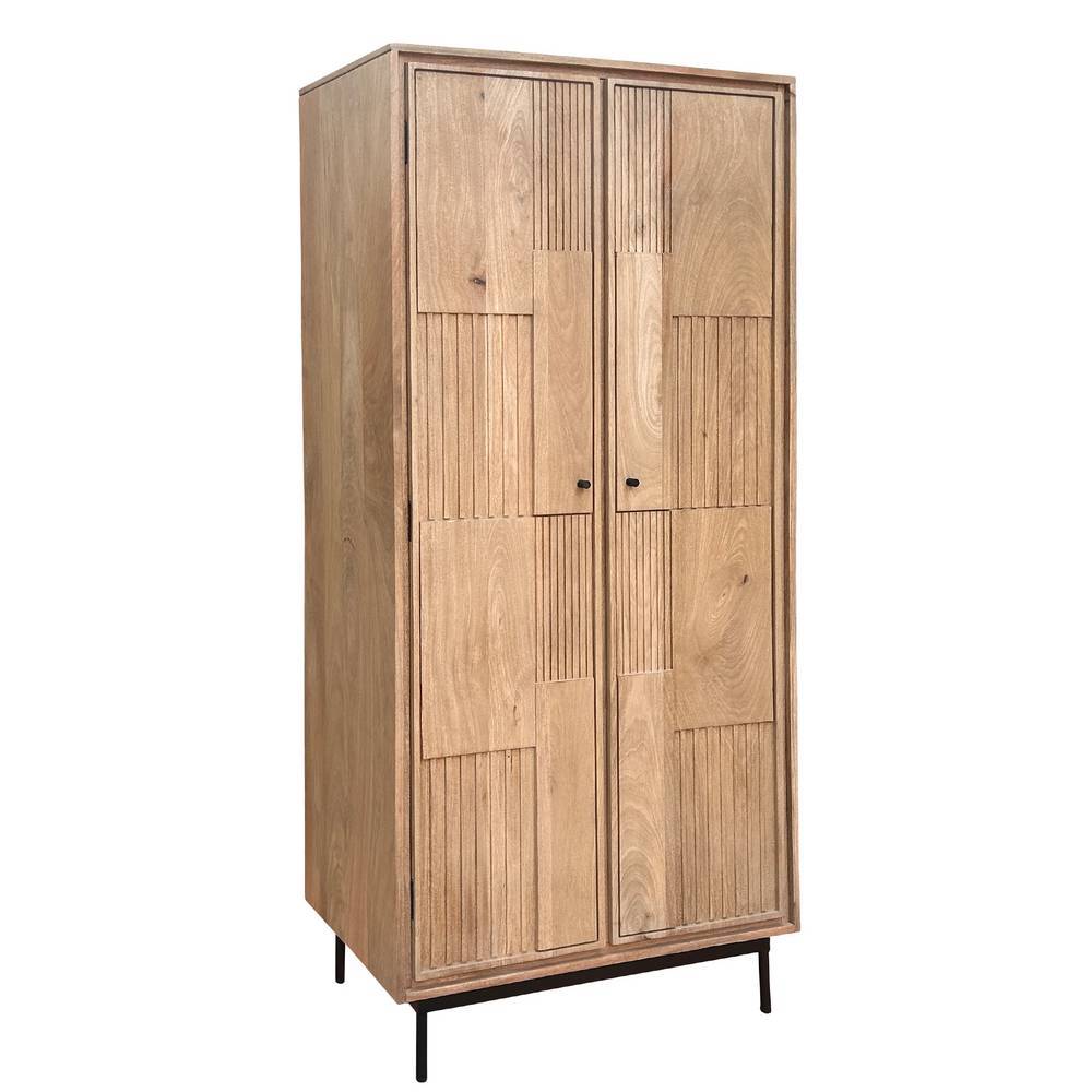 Dielenschrank aus Mangobaum Massivholz - Peravia