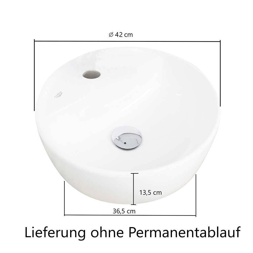 Bad-Waschplatz mit Midischrank Set - Leitha (dreiteilig)