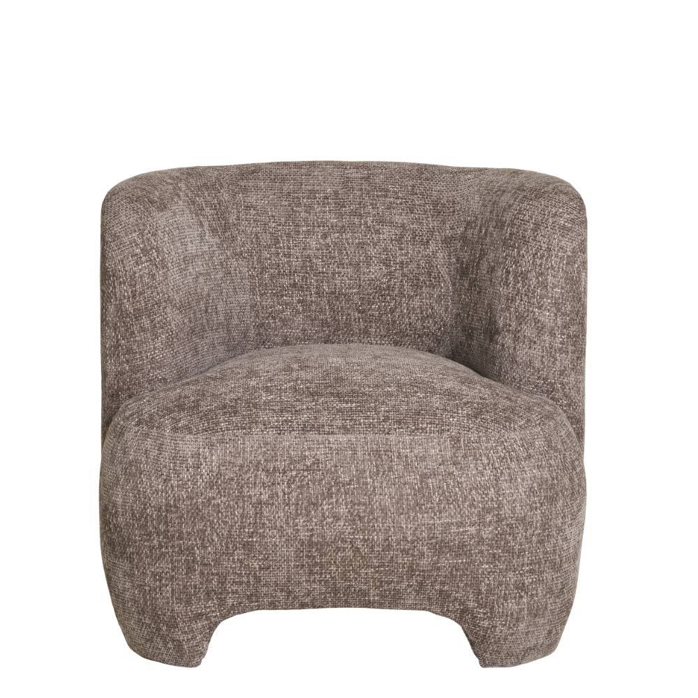Design Loungesessel in Hellbraun - Sebetino