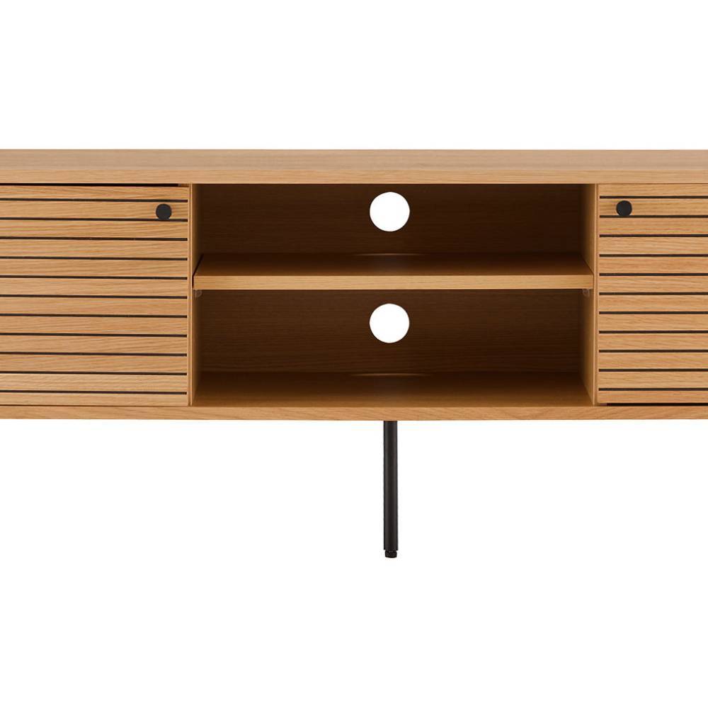 TV Lowboard mit Eiche Furnier - Virona