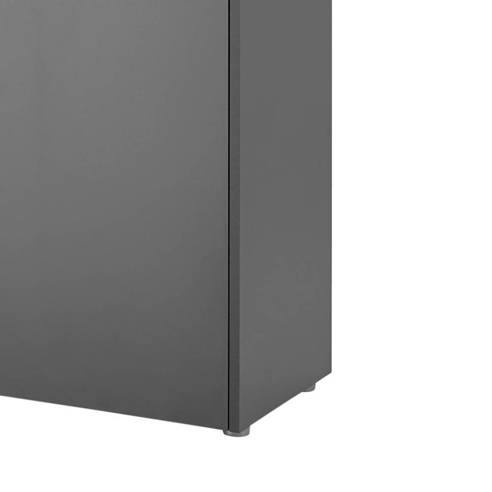 Hoher Schuhschrank in Anthrazit - Ahilav