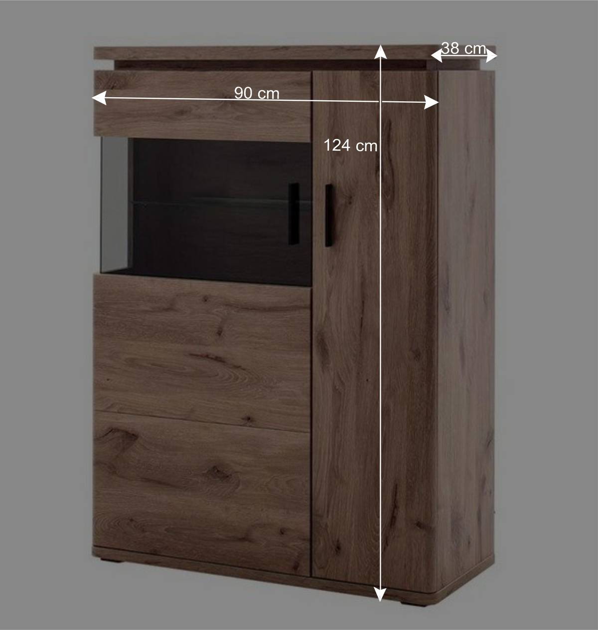 Wohnzimmer Highboard mit Licht LED - Bekunion