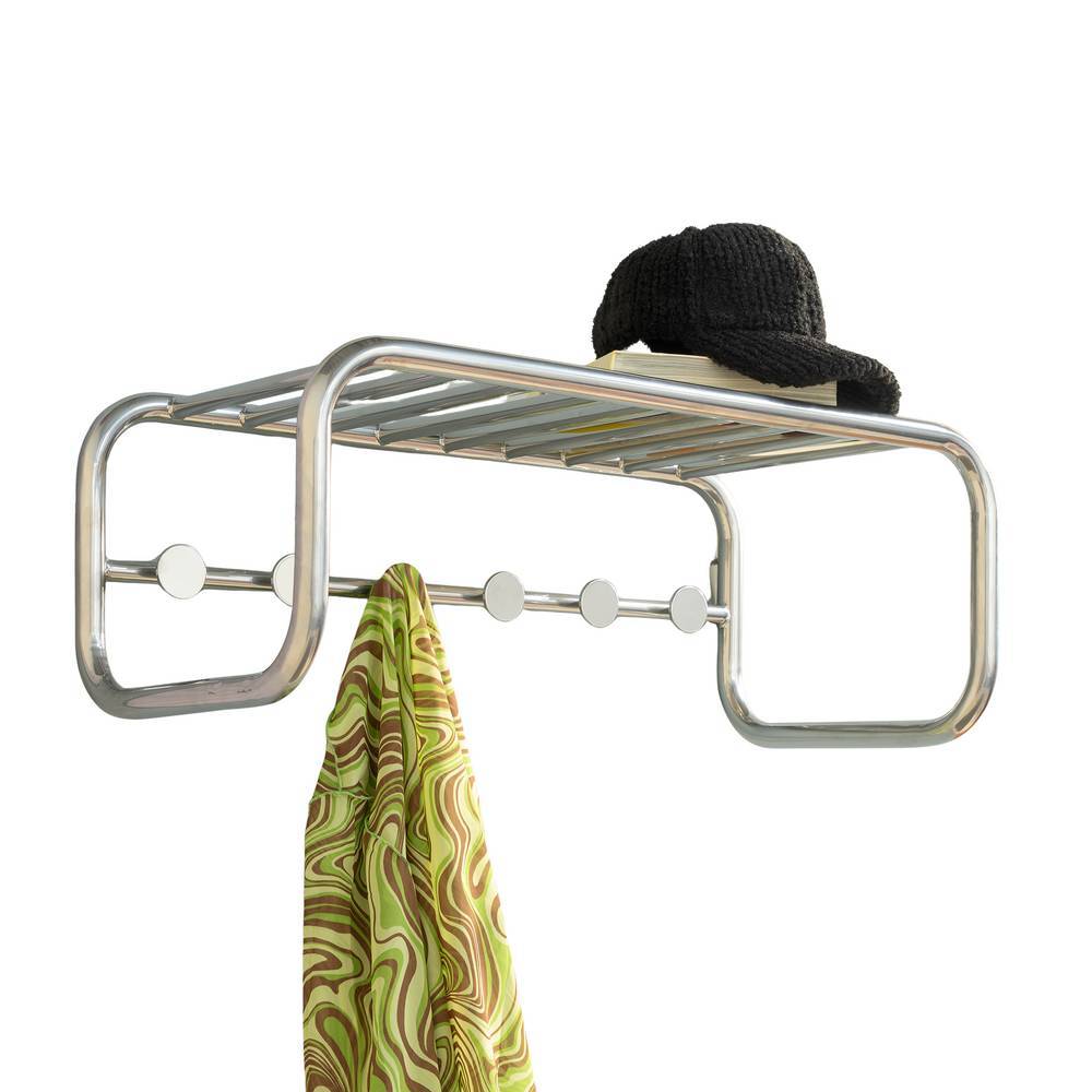 Wandgarderobe in Chrom aus Stahl - Moneglia