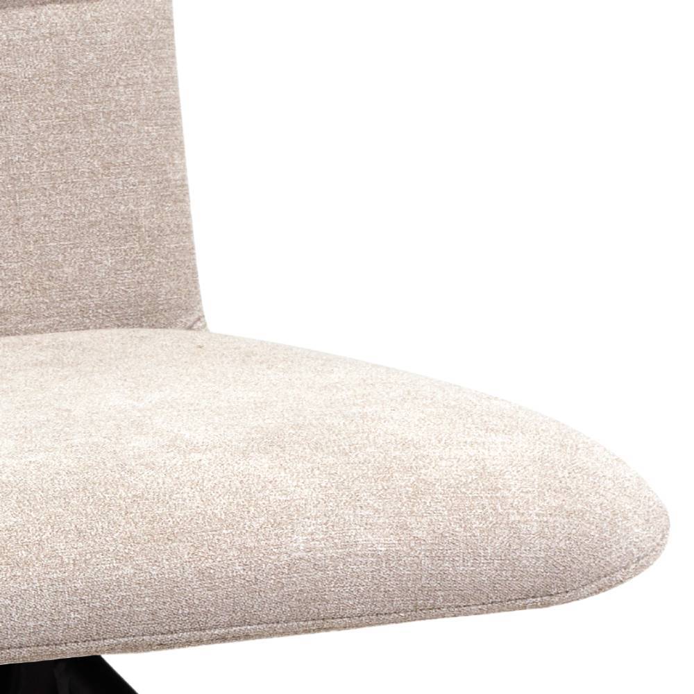 Polsterstuhl in Beige und Schwarz - Varzino (2er Set)
