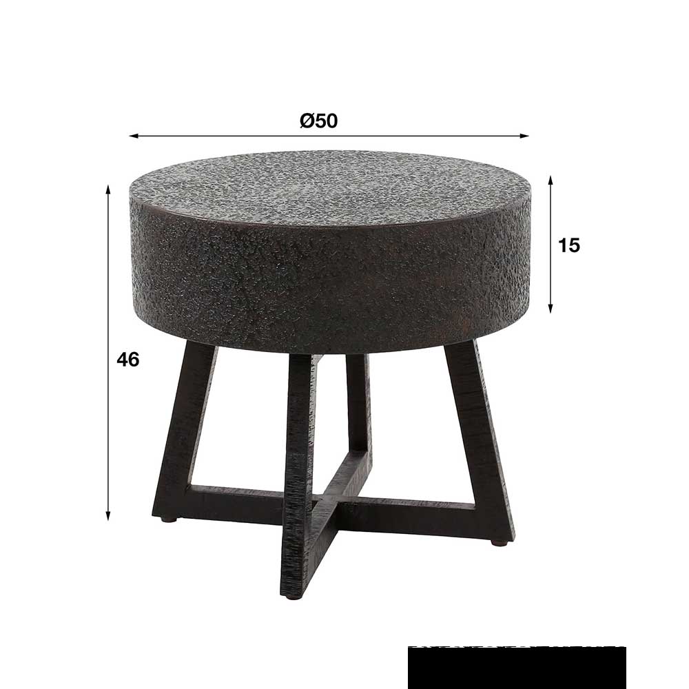 Wohnzimmer Tisch in Schwarzbraun - Myranga