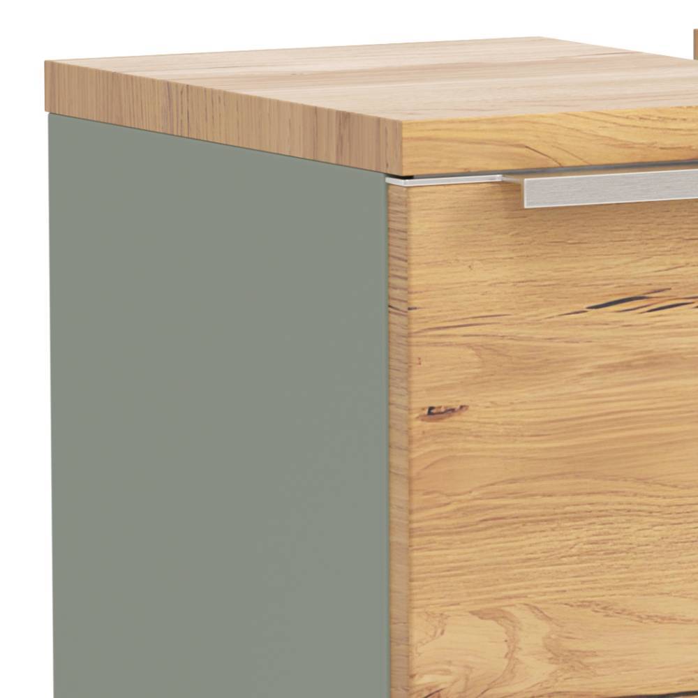 Waschbeckenschrank & Spiegelschrank Set - Malivtros (zweiteilig)