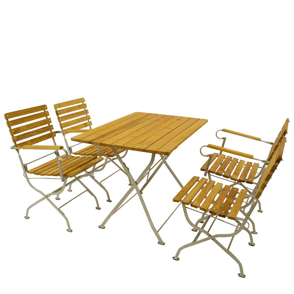 Biergarten Tisch & Armlehnenstühle - Contencia (fünfteilig)