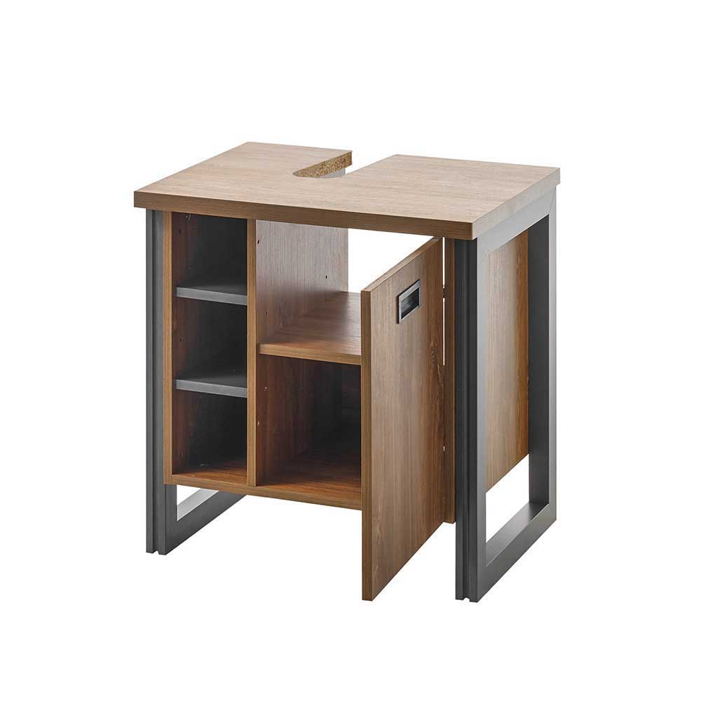 Badmöbel Set 151 cm breit - Forawas (dreiteilig)