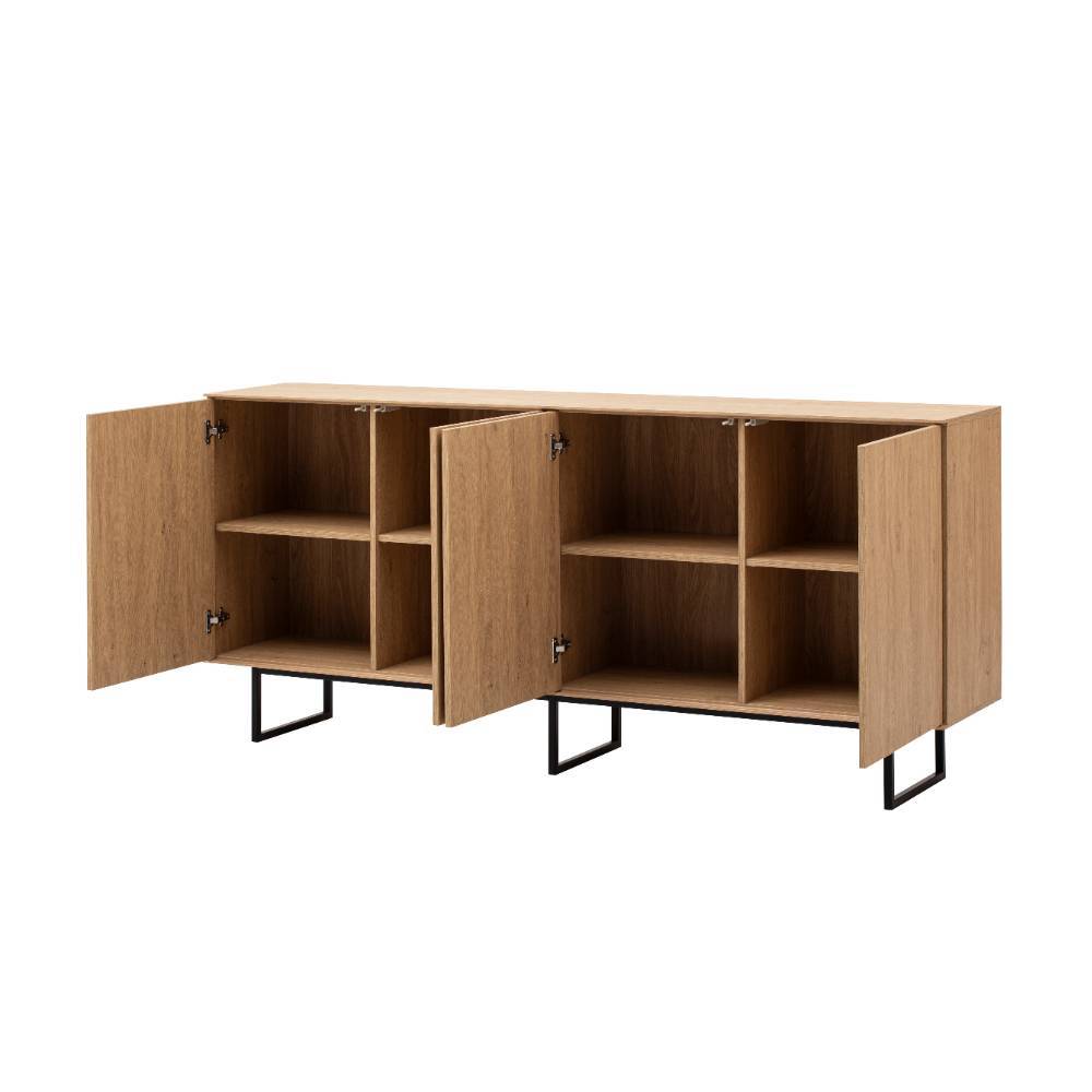 4-türiges Sideboard in Eiche Stone - Jaskin