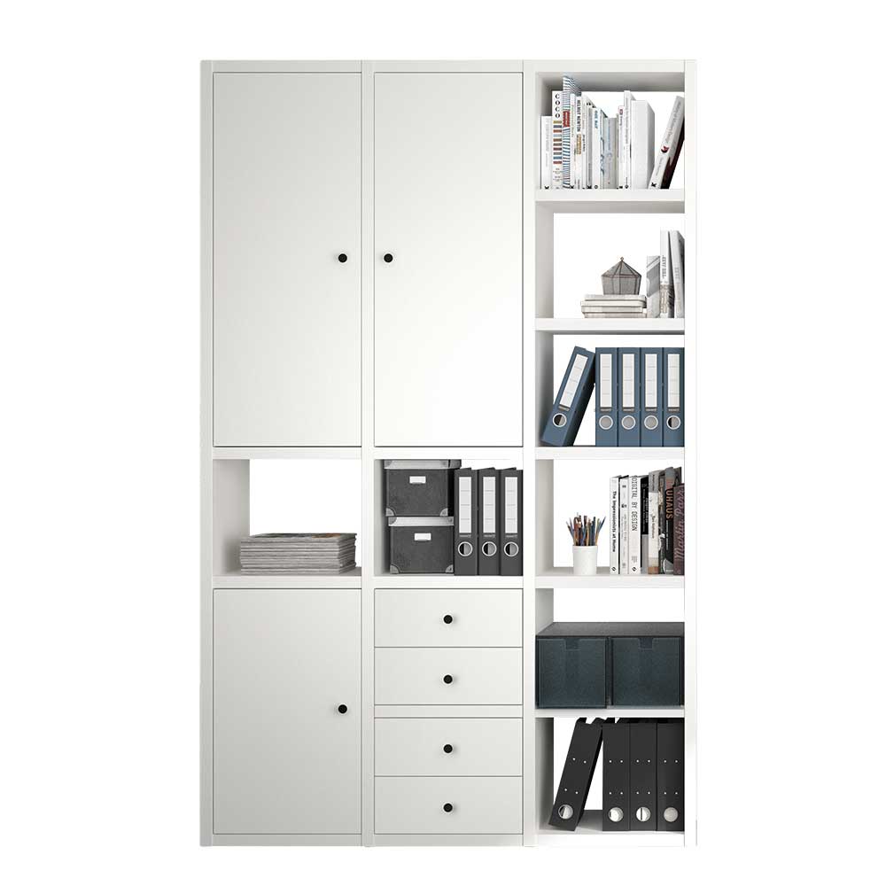 Büroschrank mit 3 Türen & 4 Schubladen - Vanencia