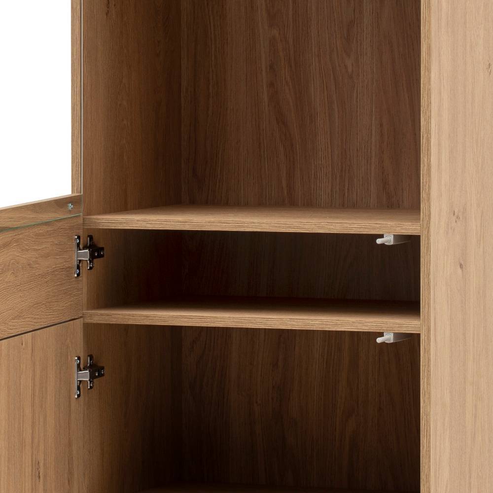 Lowboard und Vitrine Set - Jaskin (zweiteilig)