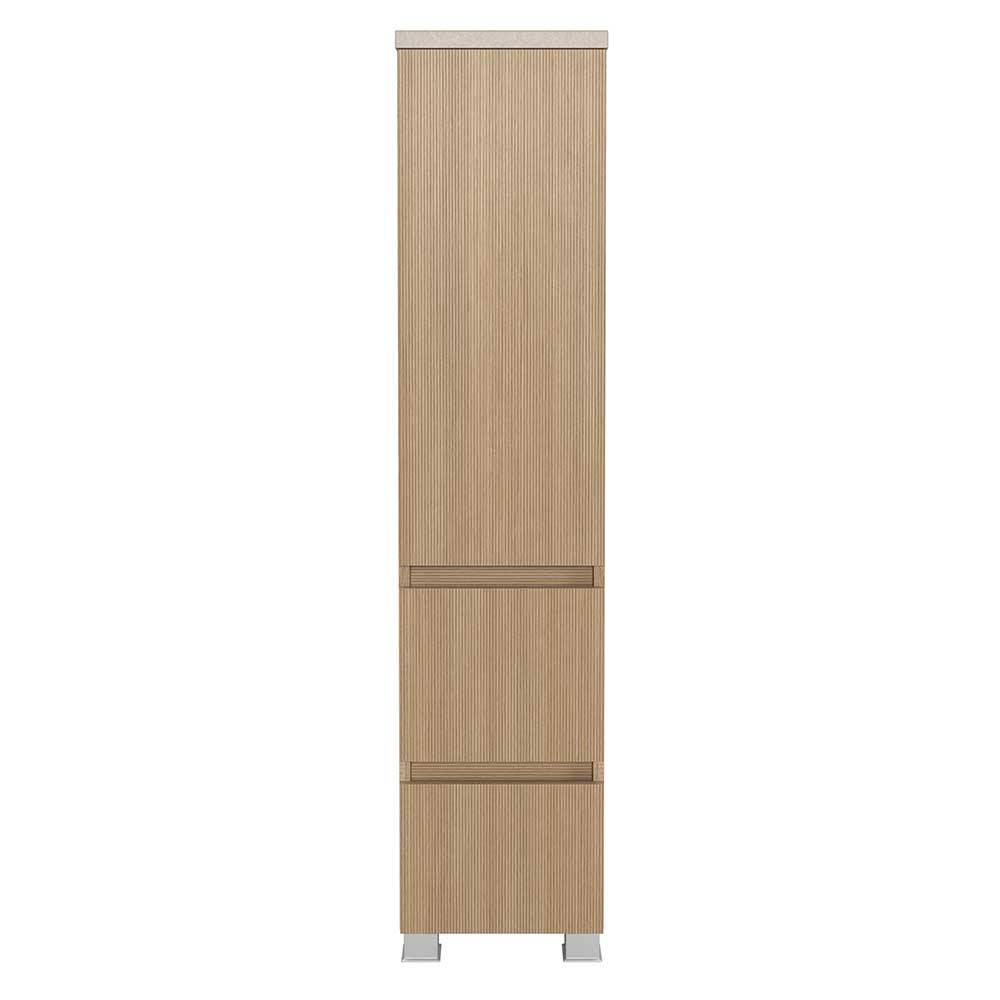 Badezimmer Midischrank in Eiche Hell - Vibulam
