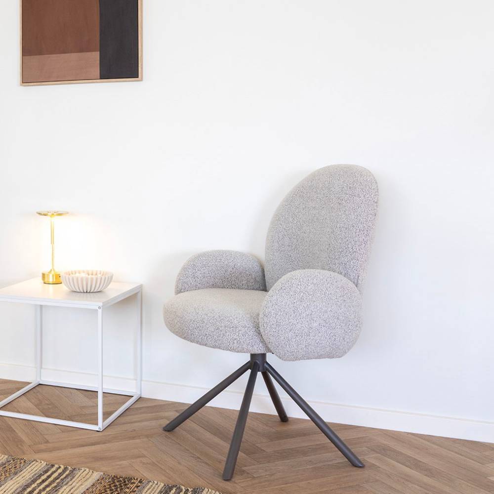 Skandi Armlehnenstuhl in Beige - Energa