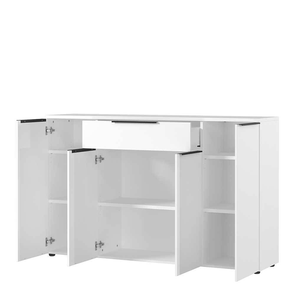 Weiße Büroausstattung Möbelset - Sparkle (vierteilig)