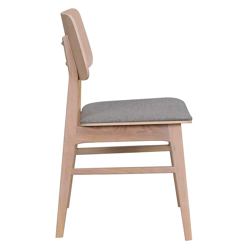 Eiche Essstuhl in White Wash - Cellon (2er Set)