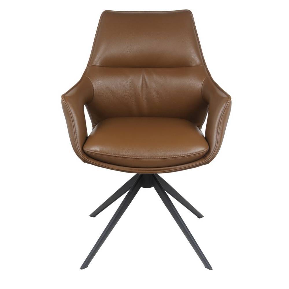 Lederstühle in Braun und Schwarz - Basiclicata (2er Set)