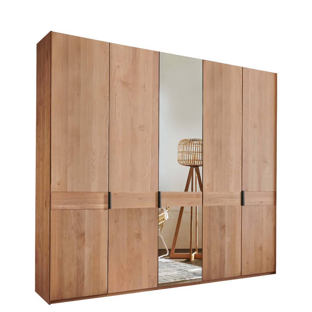 5-türiger Schlafzimmer-Kleiderschrank teilmassiv - Murray
