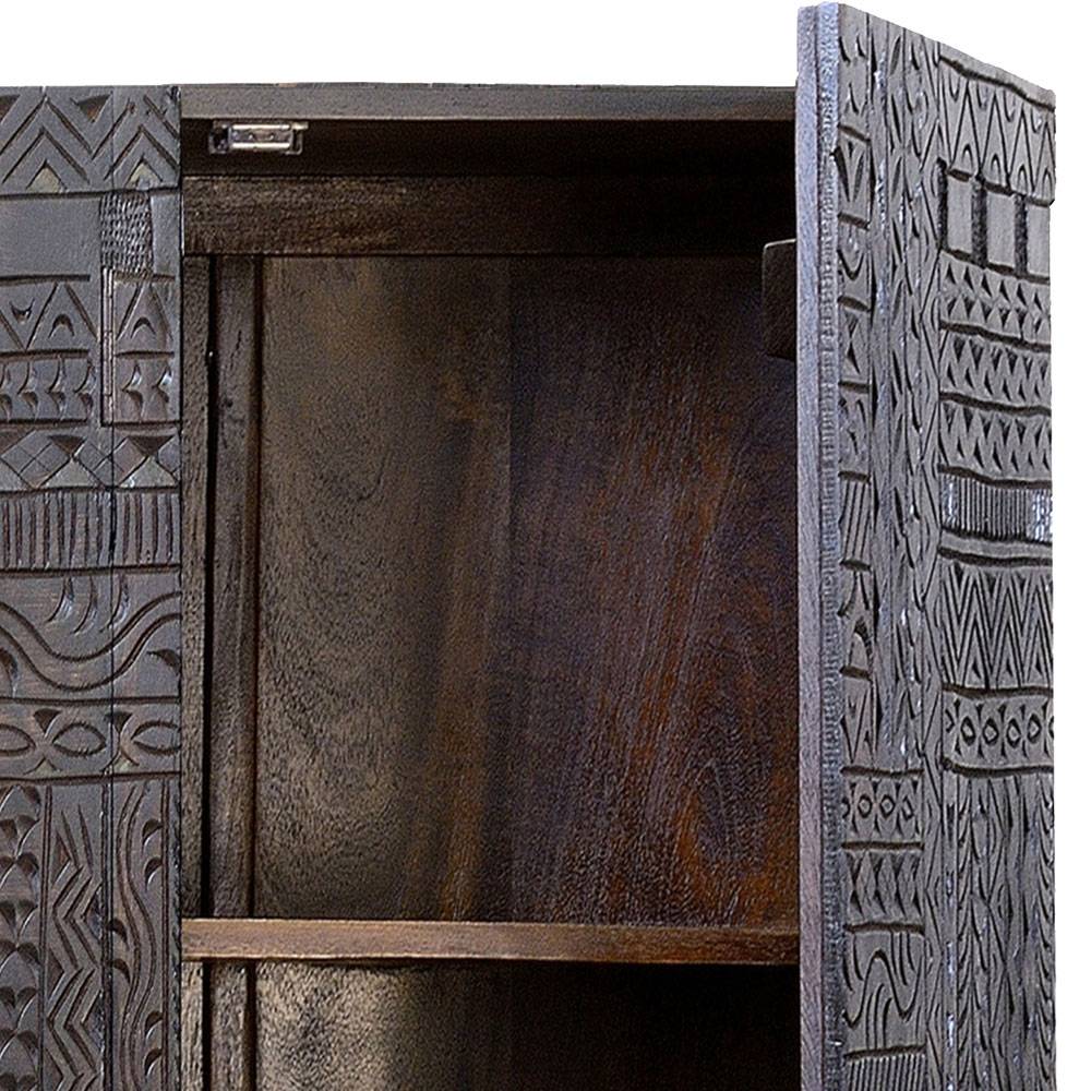 Design Schrank in Walnuss Braun - Solu